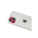 Apple iPhone 13 Rainbow Kamera Lens Koruma Cam - Koyu Kırmızı