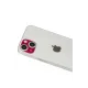 Apple iPhone 13 Rainbow Kamera Lens Koruma Cam - Koyu Kırmızı
