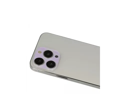 Apple iPhone 13 Pro Max Rainbow Kamera Lens Koruma Cam - Mor
