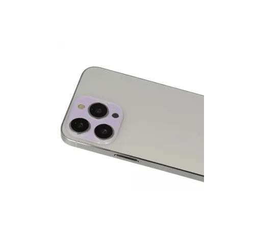 Apple iPhone 13 Pro Max Rainbow Kamera Lens Koruma Cam - Mor