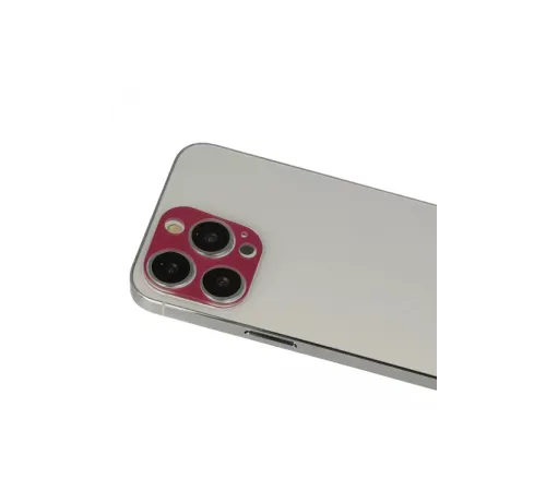 Apple iPhone 13 Pro Max Rainbow Kamera Lens Koruma Cam - Koyu Kırmızı