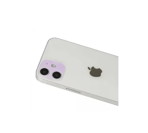 Apple iPhone 12 Rainbow Kamera Lens Koruma Cam - Mor
