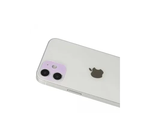 Apple iPhone 12 Rainbow Kamera Lens Koruma Cam - Mor