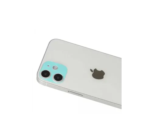 Apple iPhone 12 Rainbow Kamera Lens Koruma Cam - Yeşil