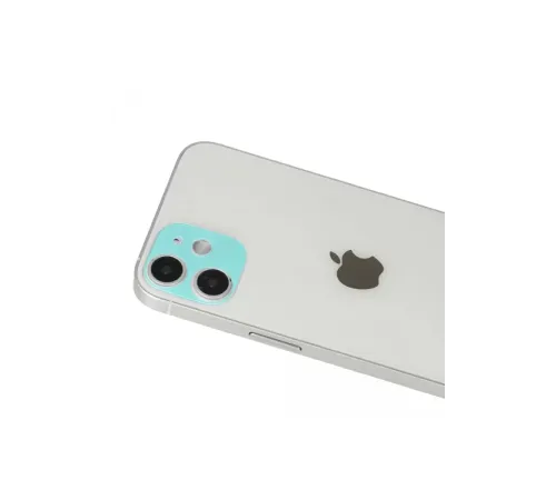 Apple iPhone 12 Rainbow Kamera Lens Koruma Cam - Yeşil