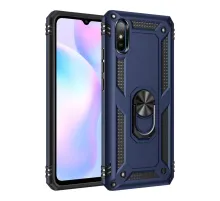 Xiaomi Redmi 9A Kılıf Sofya Yüzüklü Silikon Kapak - Lacivert