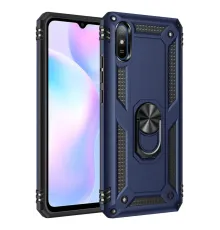 Xiaomi Redmi 9A Kılıf Sofya Yüzüklü Silikon Kapak - Lacivert