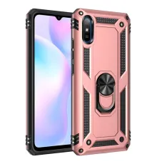 Xiaomi Redmi 9A Kılıf Sofya Yüzüklü Silikon Kapak - Rose