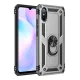 Xiaomi Redmi 9A Kılıf Sofya Yüzüklü Silikon Kapak - Gümüş