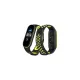 Xiaomi Mi Band 7 Spor Delikli Kordon - Siyah-Yeşil