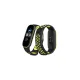 Xiaomi Mi Band 7 Spor Delikli Kordon - Siyah-Yeşil