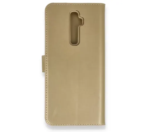 Reno 2Z Kılıf Trend S Plus Kapaklı Kılıf - Gold