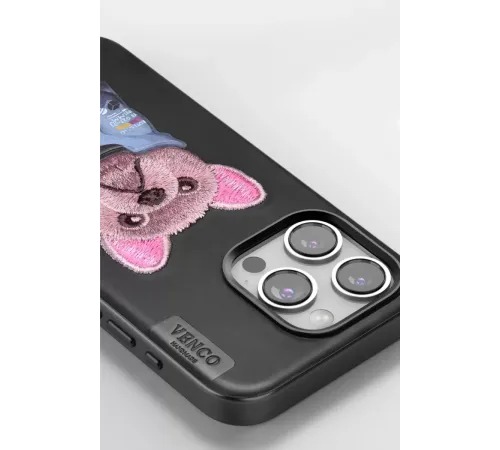 Apple iPhone 11 Cute Desenli Kapak - Siyah