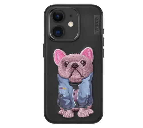 Apple iPhone 11 Cute Desenli Kapak - Siyah