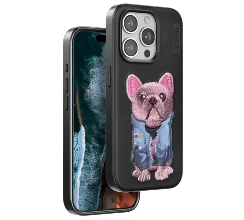 Apple iPhone 14 Pro Max Cute Desenli Kapak - Siyah
