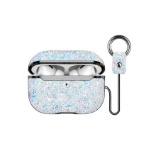 Apple Airpods 2 (2.nesil) Bright Simli Airpods Kapak - Gümüş