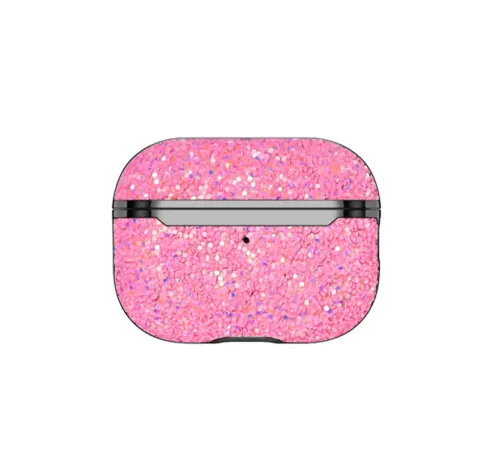 Apple Airpods 2 (2.nesil) Bright Simli Airpods Kapak - Pembe