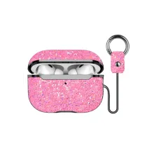 Apple Airpods 2 (2.nesil) Bright Simli Airpods Kapak - Pembe
