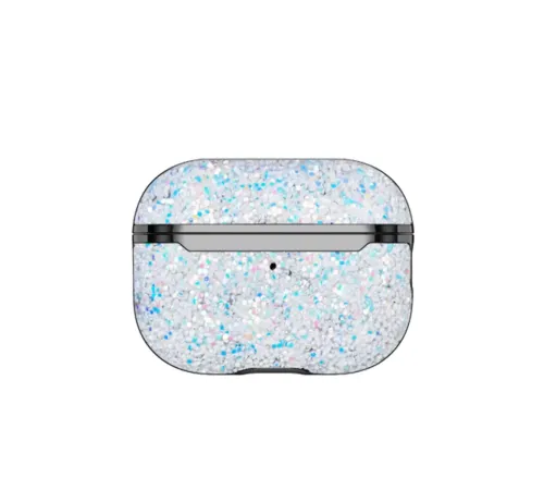 Apple Airpods Pro 2 (2.nesil) Bright Simli Airpods Kapak - Gümüş