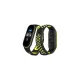 Xiaomi Mi Band 4 Spor Delikli Kordon - Siyah-Yeşil