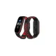Xiaomi Mi Band 4 Spor Delikli Kordon - Siyah-Kırmızı