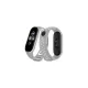 Xiaomi Mi Band 4 Spor Delikli Kordon - Gri-Beyaz