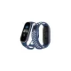 Xiaomi Mi Band 4 Spor Delikli Kordon - Lacivert-Beyaz