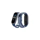 Xiaomi Mi Band 4 Spor Delikli Kordon - Lacivert-Beyaz