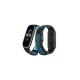 Xiaomi Mi Band 4 Spor Delikli Kordon - Siyah-Turkuaz