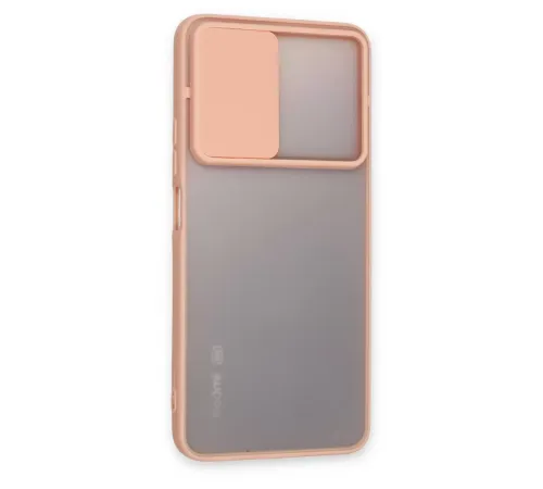 Xiaomi Redmi Note 11T Kılıf Palm Buzlu Kamera Sürgülü Silikon - Pembe