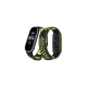 Xiaomi Mi Band 4 Spor Delikli Kordon - Siyah-Yeşil-Beyaz