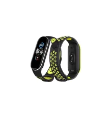 Xiaomi Mi Band 4 Spor Delikli Kordon - Siyah-Yeşil-Beyaz