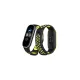 Xiaomi Mi Band 4 Spor Delikli Kordon - Siyah-Yeşil-Beyaz