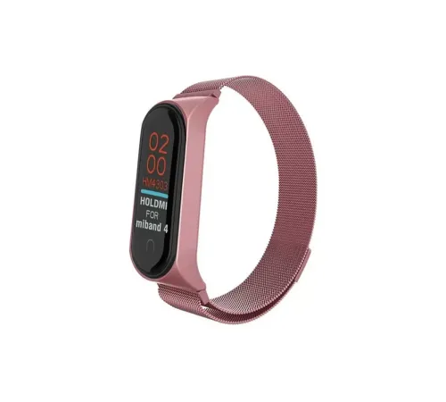 Xiaomi Mi Band 4 Metal Mıknatıslı Kordon - Rose