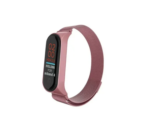 Xiaomi Mi Band 4 Metal Mıknatıslı Kordon - Rose