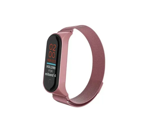 Xiaomi Mi Band 4 Metal Mıknatıslı Kordon - Rose