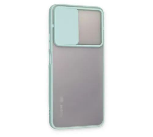 Xiaomi Redmi Note 11T Kılıf Palm Buzlu Kamera Sürgülü Silikon - Turkuaz