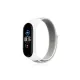 Xiaomi Mi Band 4 Hasırlı Cırtcırtlı Kordon - Beyaz