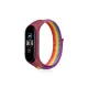 Xiaomi Mi Band 4 Hasırlı Cırtcırtlı Kordon - Gökkuşağı