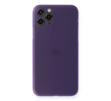 Apple iPhone 11 Pro Max Kılıf PP Ultra İnce Kapak - Mor
