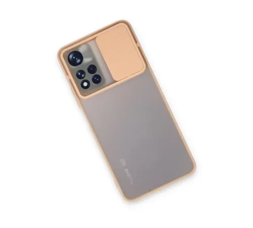 Xiaomi Redmi Note 11 Pro Plus 5G Kılıf Palm Buzlu Kamera Sürgülü Silikon - Pembe