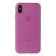 Apple iPhone X Kılıf PP Ultra İnce Kapak - Pembe