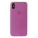 Apple iPhone X Kılıf PP Ultra İnce Kapak - Pembe