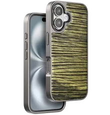 Apple iPhone 16 Wave Kapak - Koyu Kahve