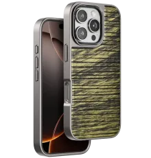 Apple iPhone 16 Pro Wave Kapak - Koyu Kahve