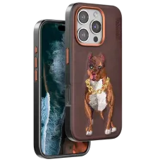 Apple iPhone 16 Pro Perma Desenli Kapak - Kahverengi