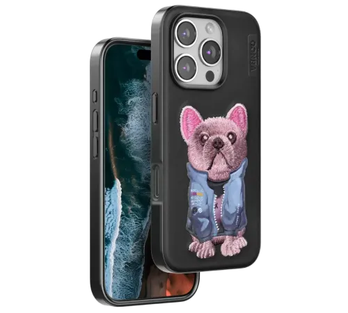 Apple iPhone 16 Pro Max Cute Desenli Kapak - Siyah