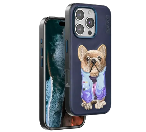 Apple iPhone 16 Pro Max Cute Desenli Kapak - Lacivert