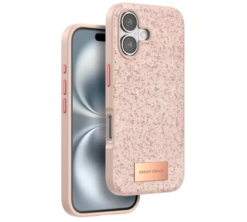 Apple iPhone 16 Bright Simli Kapak - Pembe