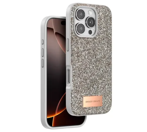 Apple iPhone 16 Pro Bright Simli Kapak - Gold